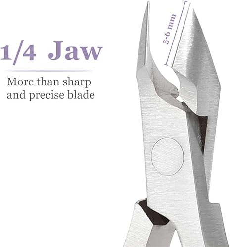 Miniatura 9 de IVON Cortador de cutícula, cortador profesional antideslizante del acero inoxidable del alicate de la cutícula