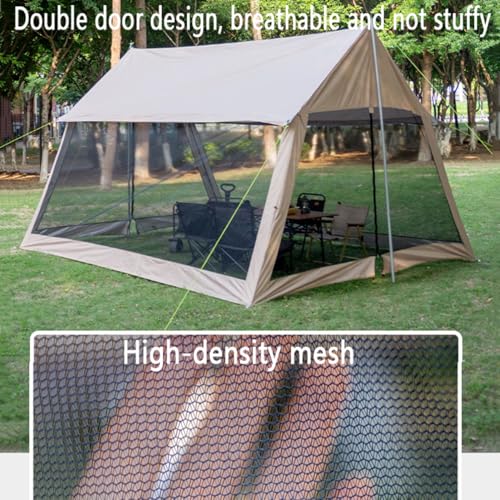 Tenda da campeggio pop up per 8-12 persone, leggera zanzariera da esterno con borsa per il trasporto, riparo parasole per patio, giardino, cortile