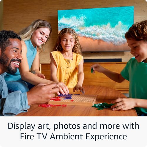 Image of Amazon Fire TV 50 inch Omni QLED Series 4K UHD smart TV, Dolby Vision IQ, Fire TV Ambient Experience, local dimming, hands-free with Alexa