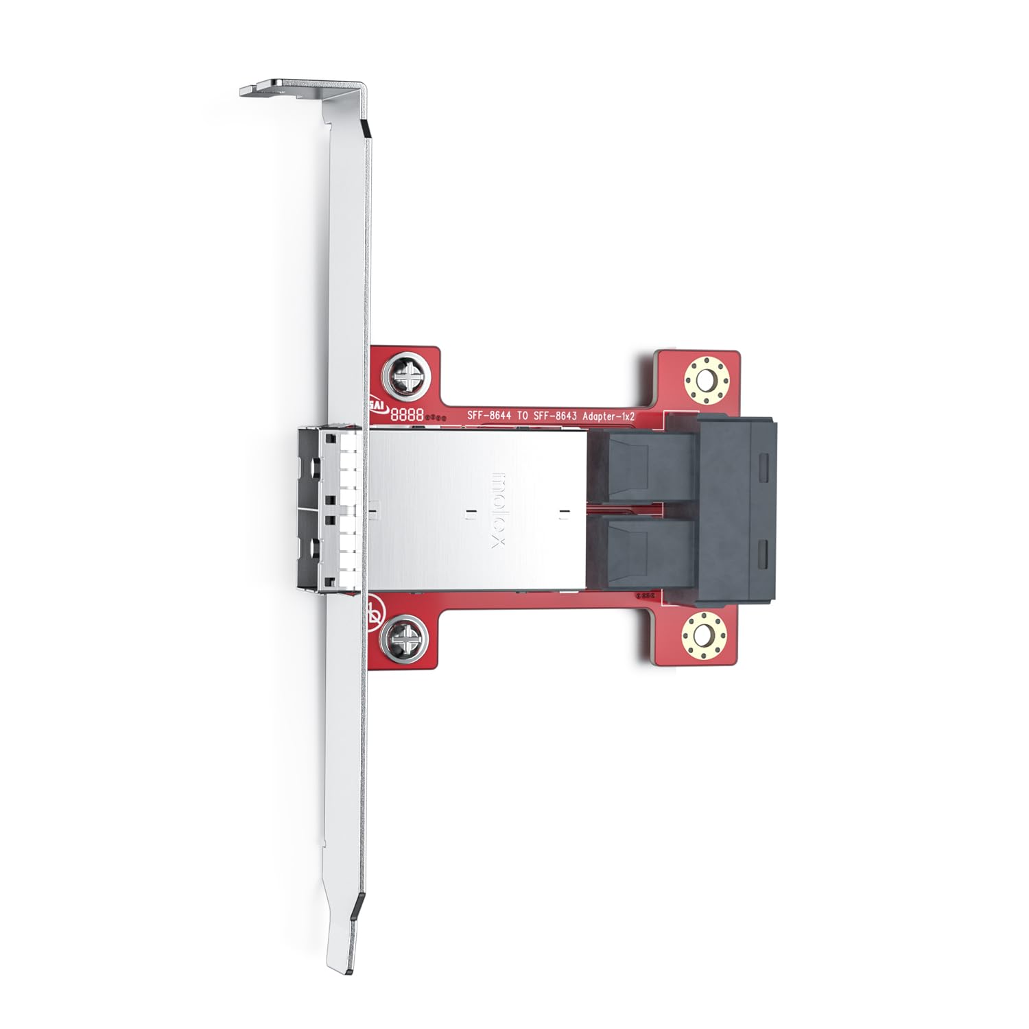 10Gtek Mini SAS Adapter SFF-8643 to SFF-8644 Dual Port Mini SAS Adapter
