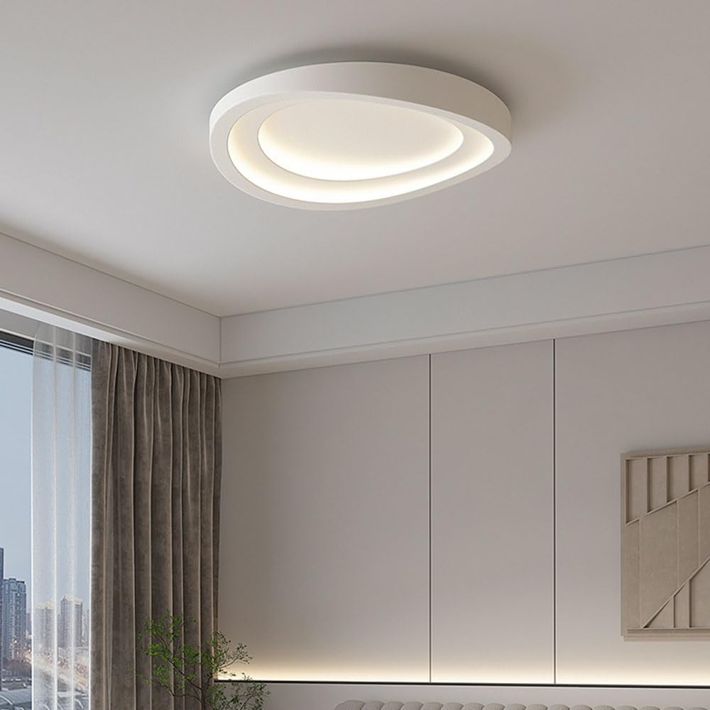 Oświetlenie Sufitowe Atmosphere Nordyckie Minimalistyczne Oświetlenie Z Kloszem Akrylowym Trójkolorowa Okrągła Lampa Sufitowa Z Funkcją Ściemniania Łatwe W Montażu Kreatywne Lampy Panelowe KNBVFHG