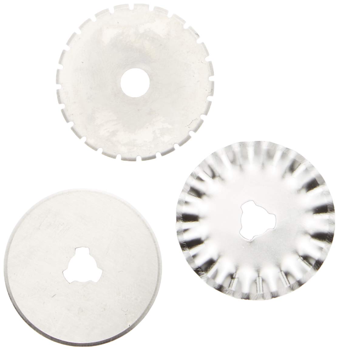 Vaessen Creative Cutter Blades, 3 Pieces, Left and Right-Handed use, Sharp Rotary Knives for Fabric, Paper, Leather, Felt, Cardstock and More Craft Materials, Ø 28 mm