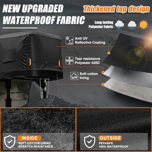 Kistrba 2 Horse Gooseneck Horse Trailer Cover, Fits 16-19ft Box Length by Kistrba - Image 7