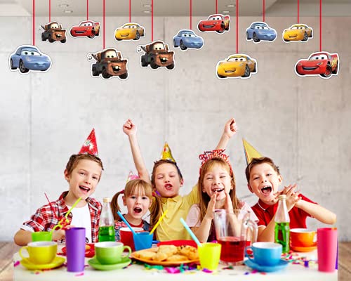 Image of WOW Party Studio Construction Vehicles Happy Birthday Theme Decoration Kit - 45Pcs, 300GSM Cardstock Banner, Truck Cutouts & Balloons for Boys Kids Birthday Party Supplies Combo Set