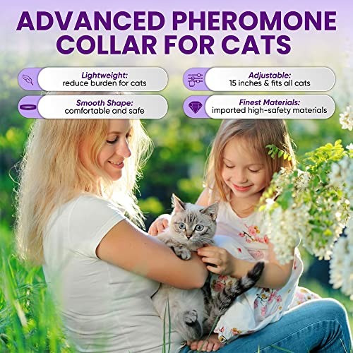 4 Pack Calming Collar For Cats, Cat Calming Collar, All New Calming Pheromone Collar For Cats, Cat Pheromone Collar, Cat Calming Collar For Anxiety, Efficient Relieve Anxiety And Stress #TOP4