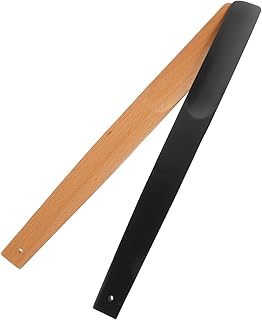 2pcs Handmade Wood Shoehorn Comfortable for Ages Odorless Wooden Shoe Lifter