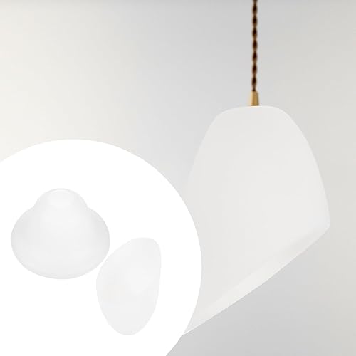 Miniatura 4 de COHEALI 2 piezas de repuesto de pantalla de plástico para lámpara de pie, lámpara de campana, pantalla de herradura, cubierta de luz de piso para
