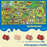 JOYIN Tappetino da Gioco per Bambini con 12 Veicoli Tappeto per Sala Giochi Jumbo, Gioco di Finta Città