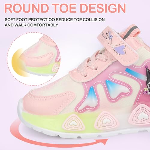 Kid's Glitter Running Cartoon Sneaker Sparkly Glowing Shiny Bling Princess Shoes School Athletic Walking Shoes for Girls4