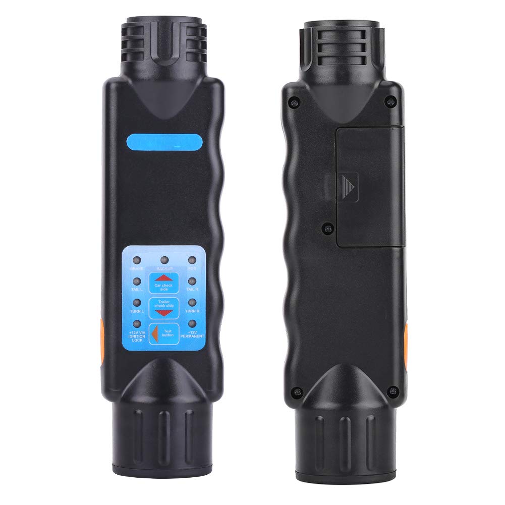 Mitening Testeur Prise Remorque 13 Broches 12V - Pour Voitures, Caravanes, Camions - Détection LED Facile