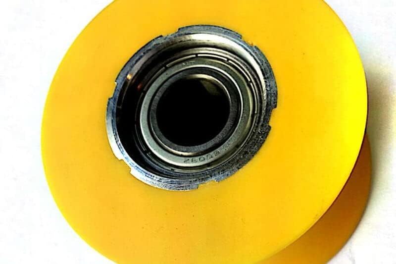 Miniatura 3 de Spirit La rueda amarilla RP060103-01 del rodillo del carril de la aptitud trabaja W XE125 EL255 EL355 FS220e elíptica