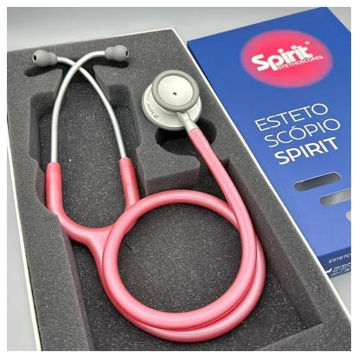 Estetoscópio Spirit MD Pro-Lite Duplo Adulto e Pediátrico Rosa Perolizado