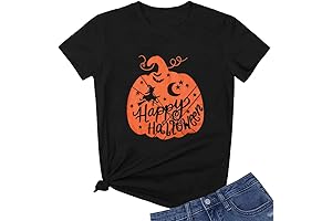 Trendy Halloween Button Up Shirt for Women