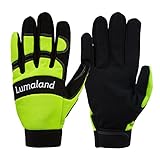 Lumaland Guantes de mecanico guantes de proteccin VERDE L