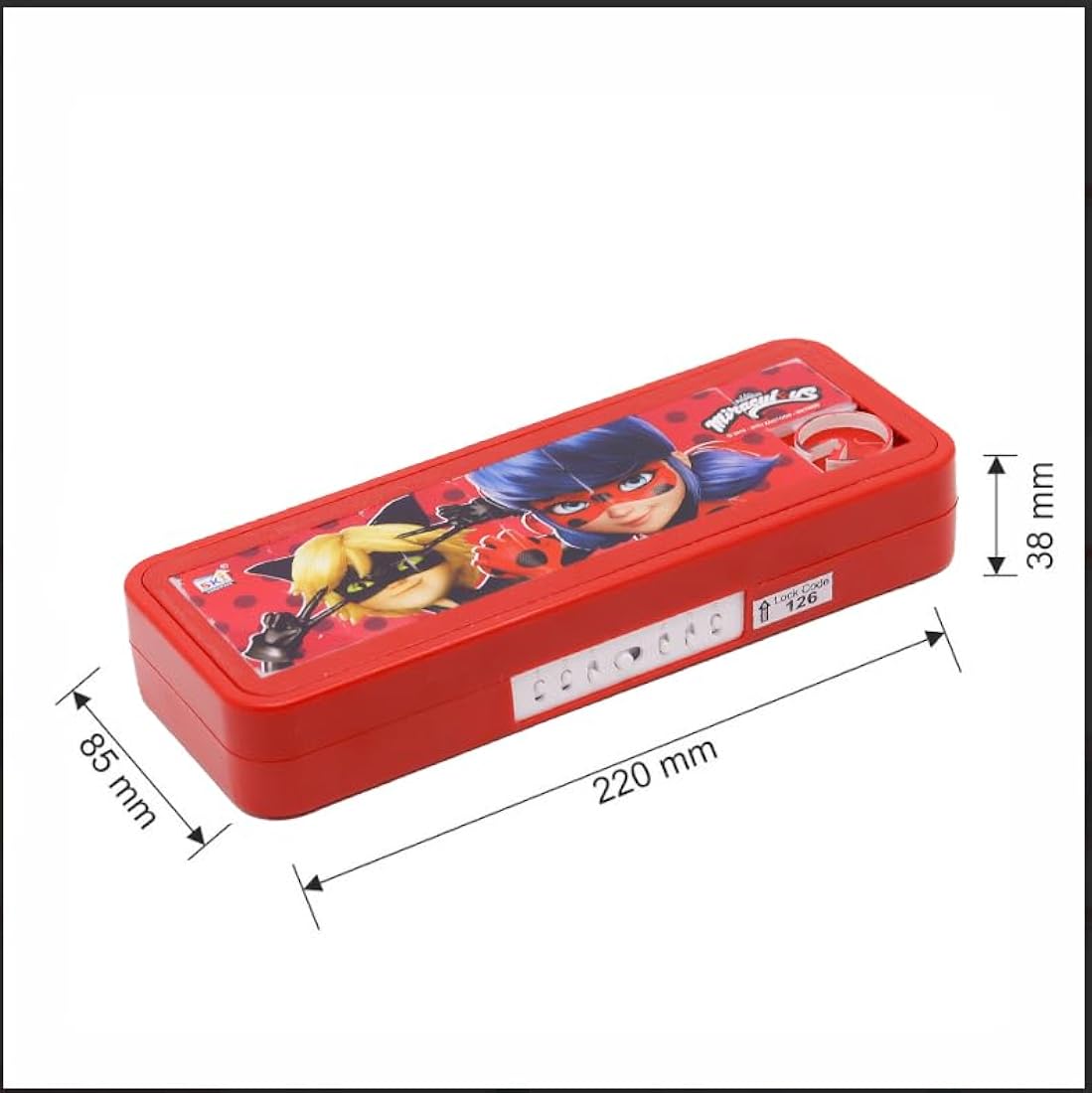 SKi Homeware Plastic Puzzle Pencil Box with Number Lock and Game