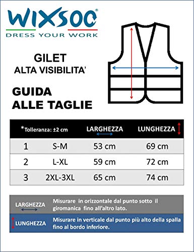 WIXSOO Gilet Alta visibilità Parking (S/M, Giallo)...