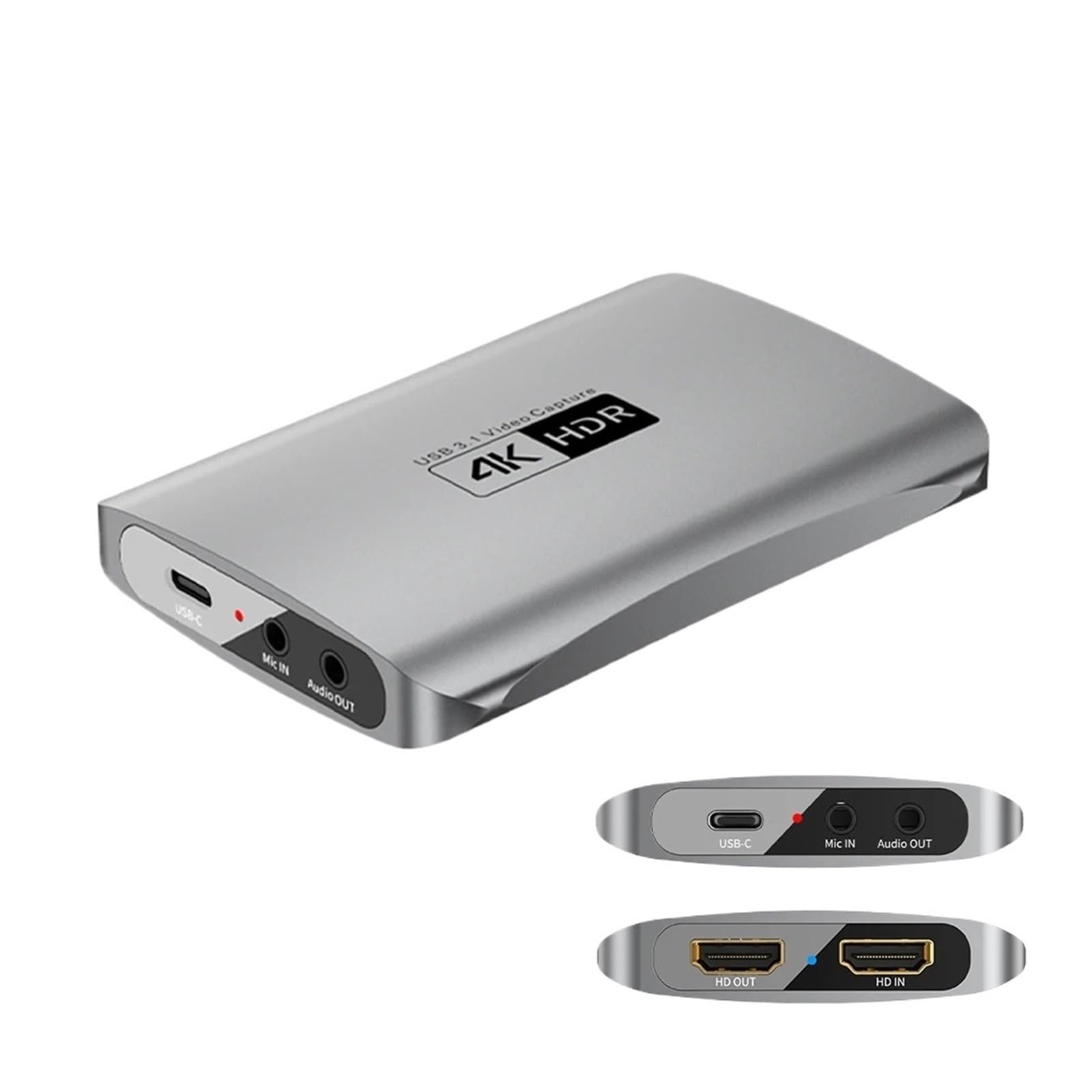 4K Recoding Capture Card 4K USB C to HDMI with Audio Mic Streaming for PS*5 4 Nin*tendo Switch Camera Video Game Capture Box(C Max 1080P 30Hz)-image-49