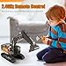 Ssccgym 20.4 Inch 22 Channels Remote Control Excavator Truck 1/14 Scale Metal Shovel Independent Arms RC Digging Machine Metal Alloy Construction Vehicles Toy for 14y+ Beginners