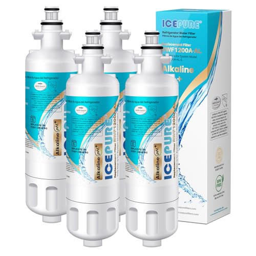 Image of ICEPURE Alkaline ADQ36006101 Water Filter Replacement for LG LT700P,4PACK
