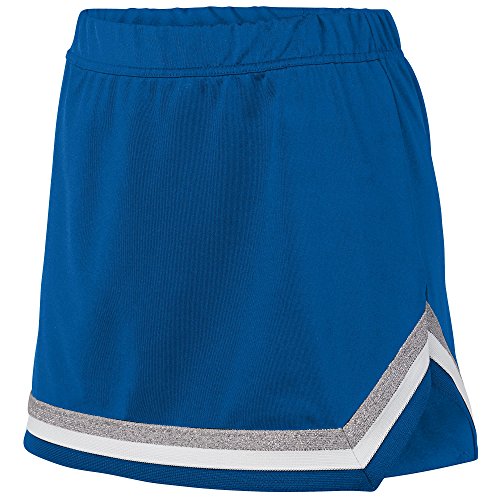 Augusta Sportswear Girls Pike Skirt M Royal/White/Metallic Silver2
