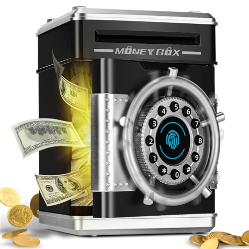 Piggy Bank for Kids, Fingerprint Simulation Money Bank Toys for 4...