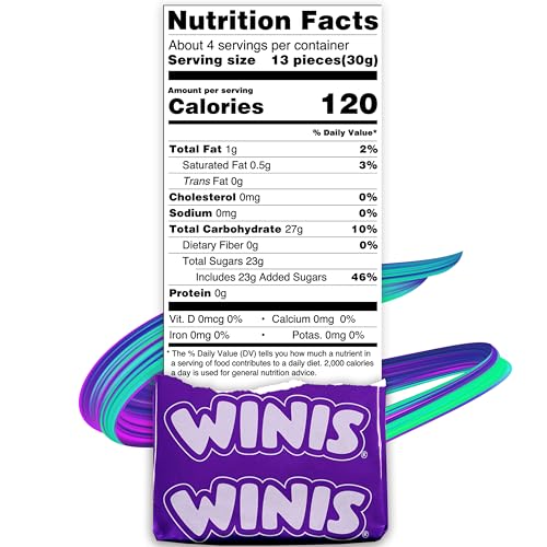 Winis Chewy Candy Original Variety Bag - Taffy Candies 150 individually wrapped pieces- Sharing Size 12 Oz -| Gifts, Holiday, Parties, Concessions, Pantry, Non-Melting, Party