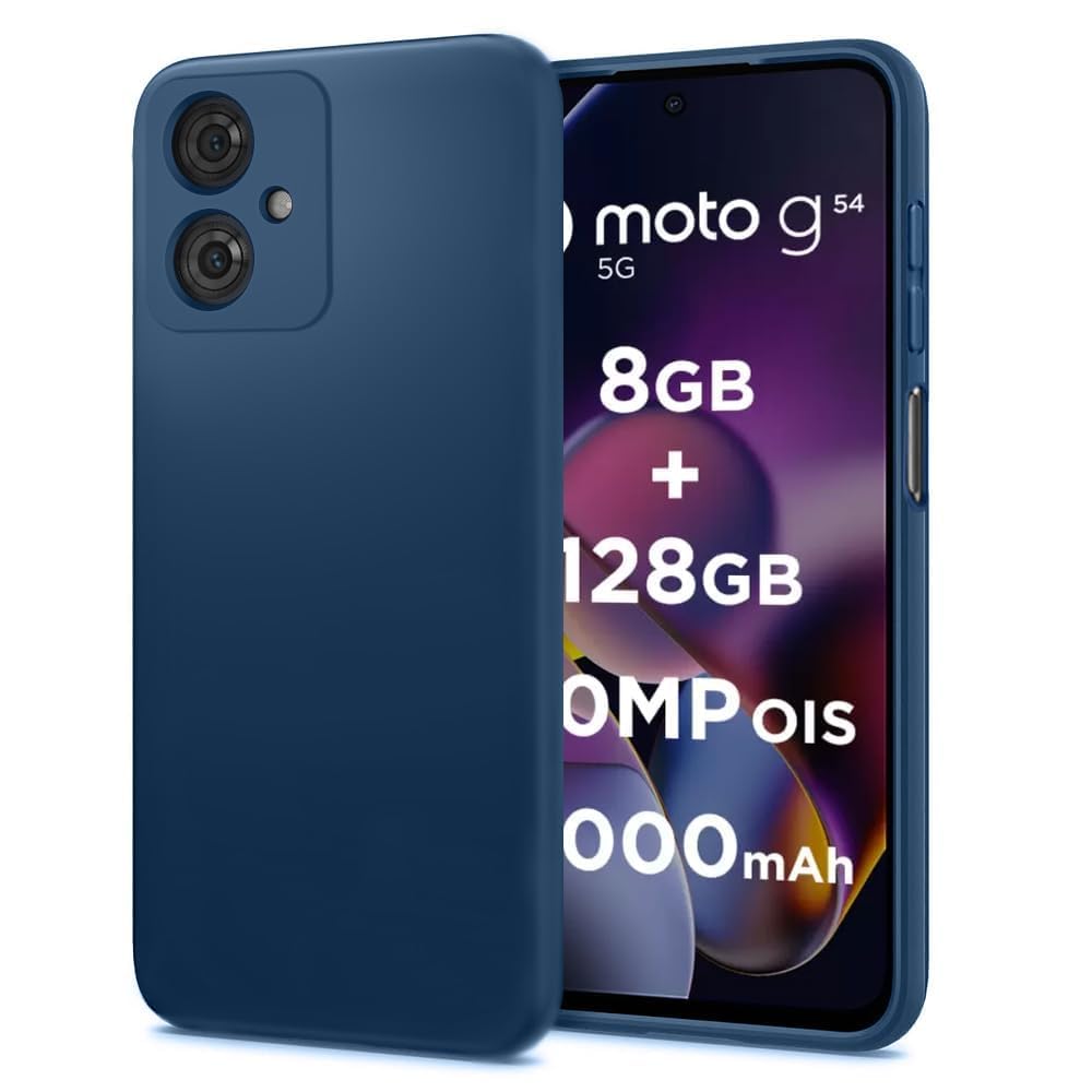 Amazon Brand- Solimo Basic Case for Motorola Moto G64 5G (Silicone_Deep Blue) (B0D39B54Q9) Amazon Price History, Amazon Price Tracker