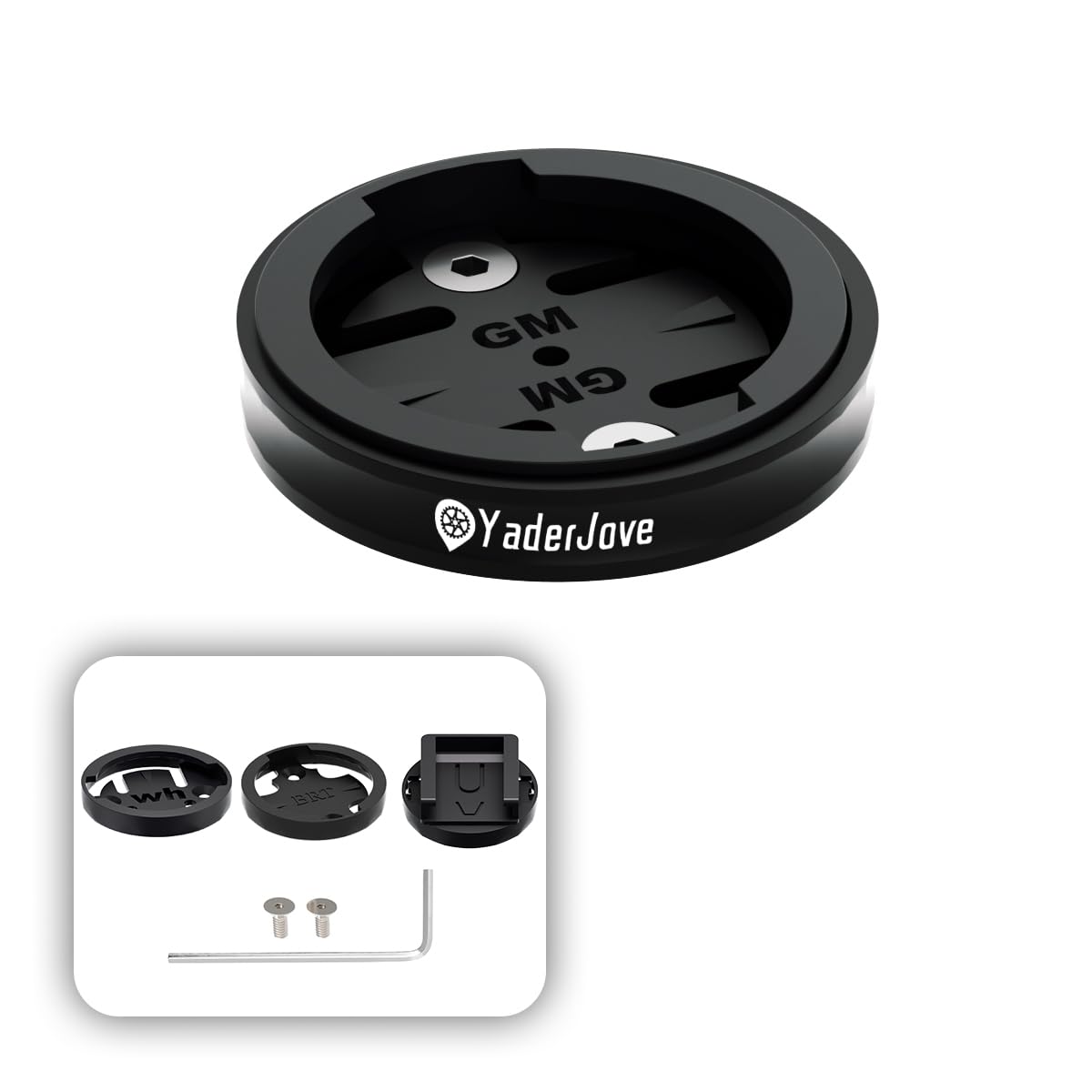Garmin Stem Mount,Aluminum Alloy Bike Stem Top Cap Mount Holds Garmin Devices Securely,Garmin Top Cap Mount Compatible with Garmin,Wahoo,Bryton,Cateye Bike GPS Computer, Great for Road/Mountain Biking
