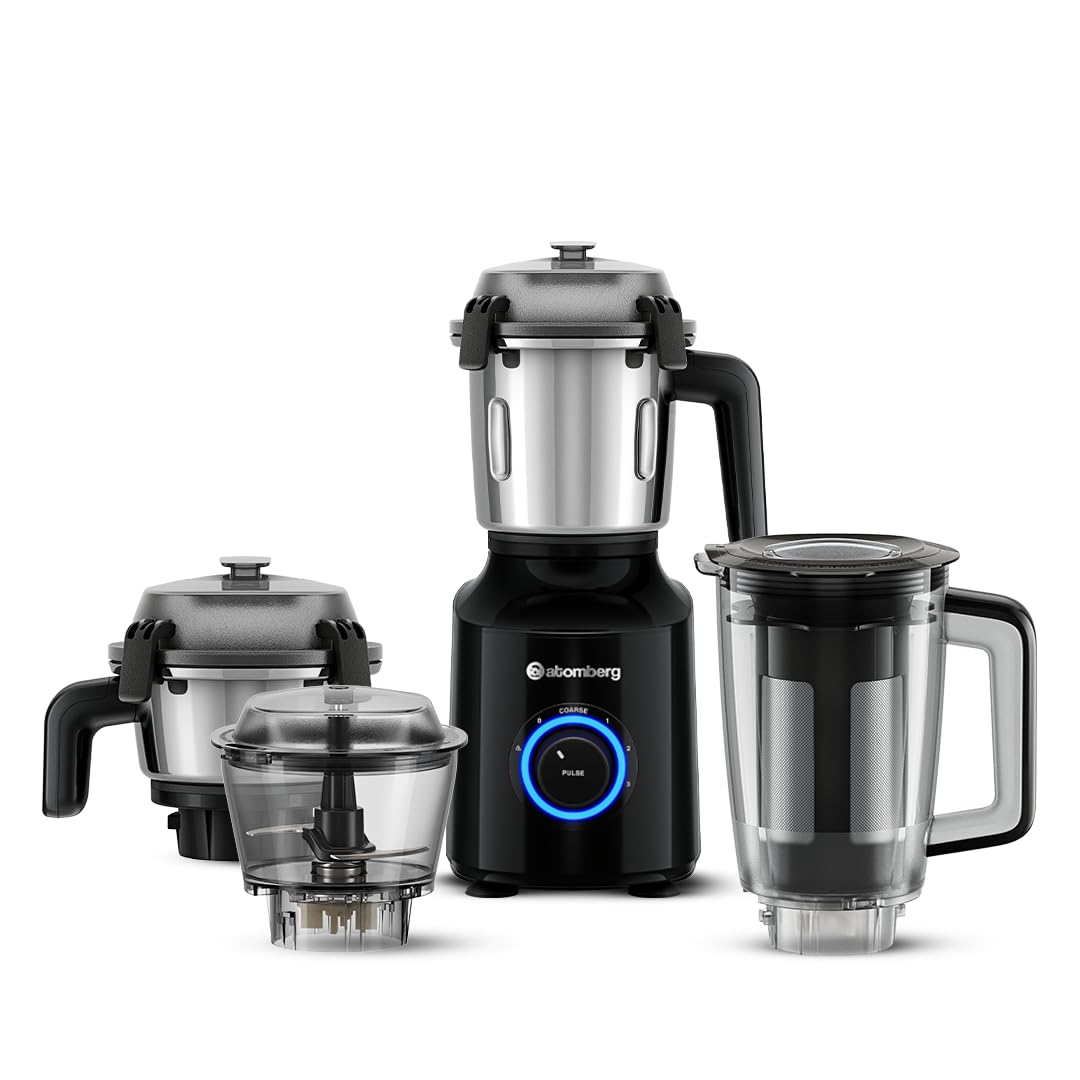Milton Ascent 800W 4-Jar Mixer Grinder (ISI Certified)