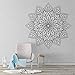 artaslf święta mandala naklejka ścienna bohema mandala joga dekoracja ścienna naklejka winylowa usuwalna dekoracja domu salon akcesoria dekoracyjne - 57 * 57 cm