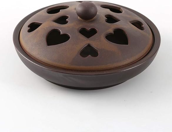 Amazon Kingzuo 蚊取り線香入れ 蚊取り線香ホルダー おしゃれ 香炉型 陶器製 香炉 お香立て 多機能 虫よけ 蚊取り 蚊取り線香立て 蚊遣りケース ホルダー スタンド 虫除け対策 インテリア アンティーク 防虫 自宅 置物 オブジェ Kingzuo 虫除け 忌避用品