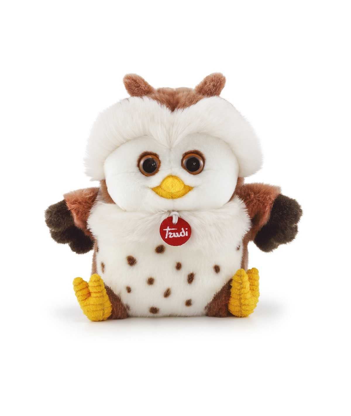 Trudi Gufo Gek Gufetto peluche Park Collection. Peluche Regalo di Natale. Animali notturni rapaci | 27x26x19cm taglia M | Collezione Parco dello Stelvio | modello 24038