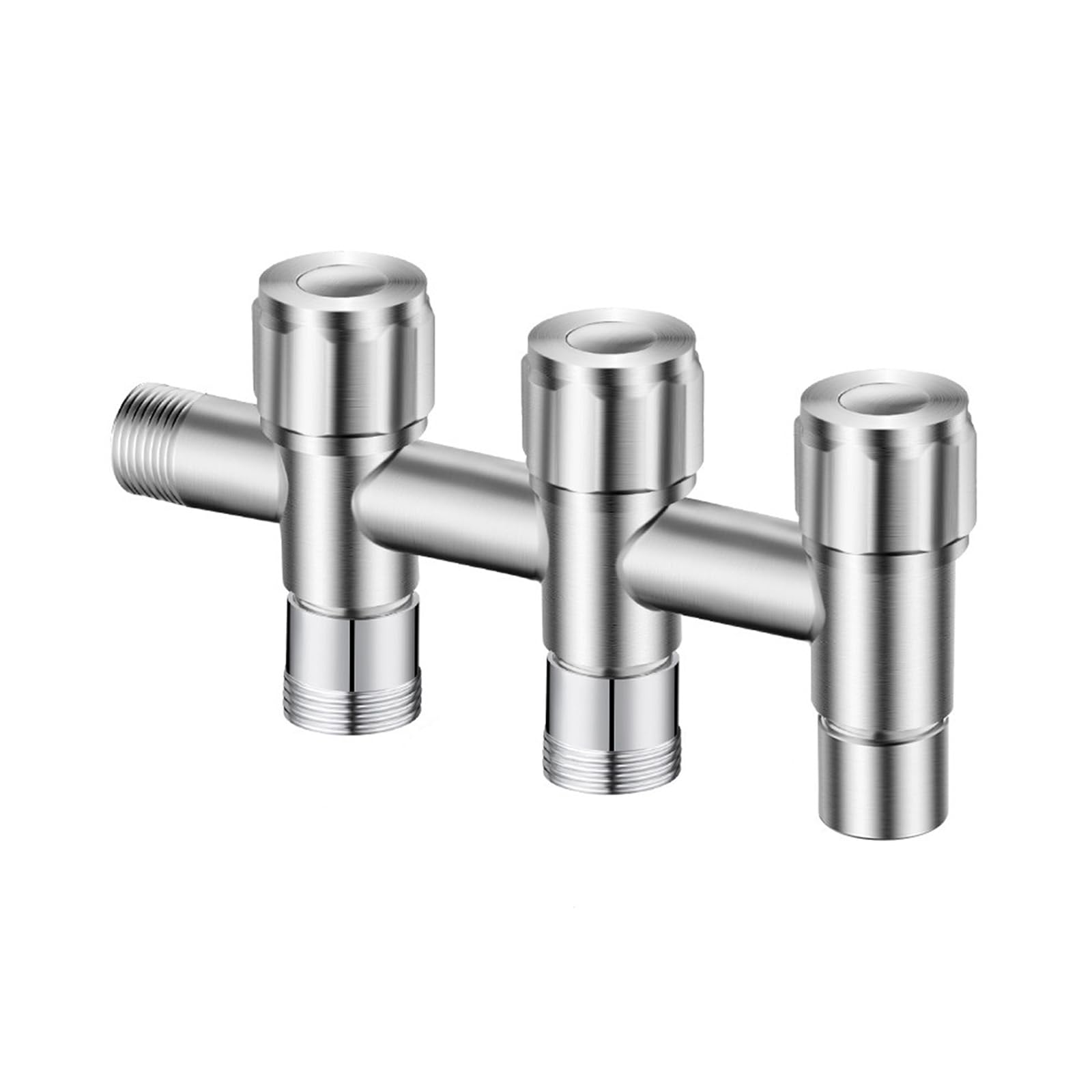 Grifo fregadero pared 3 vias para agua fria con conexion lavavajillas 3/4 pulgadas