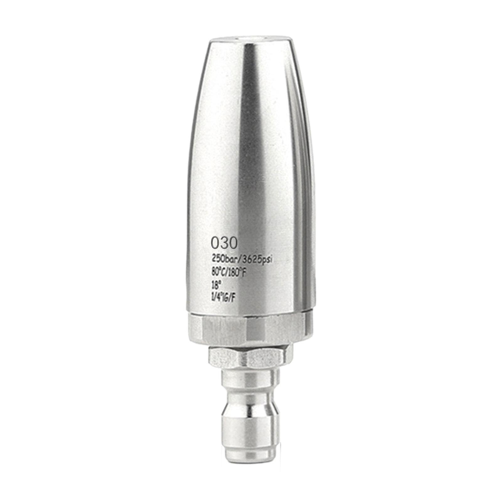 Gralara Ugello Rotante per Idropulitrice 3625PSI Accessorio Professionale in Acciaio Inox 1/4" Quick Connect, 030 Orifizio