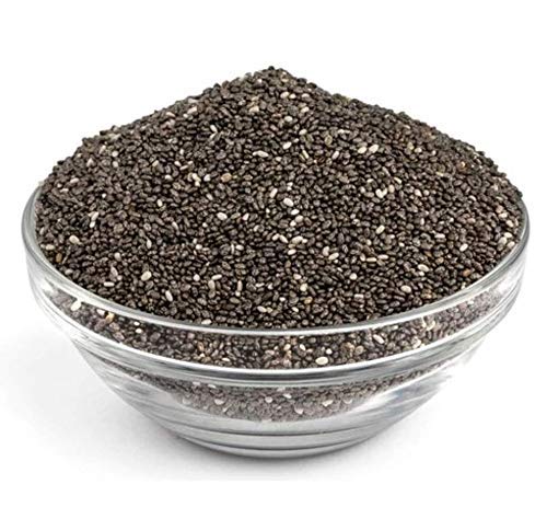 Image of Organic Box 100% Natural and Premium Raw Unroasted Chia Seeds and Sunflower Seeds - 250 Gram Each - Omega 3 and Fiber for Weight Loss - Diwali Gift Pack (500gm)