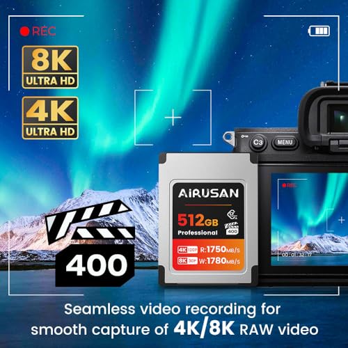 Carte mémoire CFexpress type A 512 Go vidéo RAW 4K Sony FX - 3