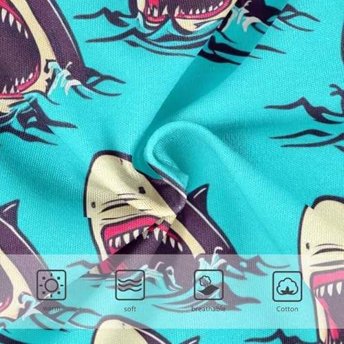 Cotton Girls Underwear Toddler Cute Cartoon Sharks Blue Cute Panties Girl Florals Undies Kids Briefs 2t3