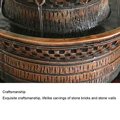 3 Tiered Indoor Fountain Desktop Ontspannende Meditatie Waterval voor Thuiskantoor of Keuken Tafelblad Waterval Cascade Woondecoratie Accessoires voor fonteinfonteinen in de tuin - Image 6
