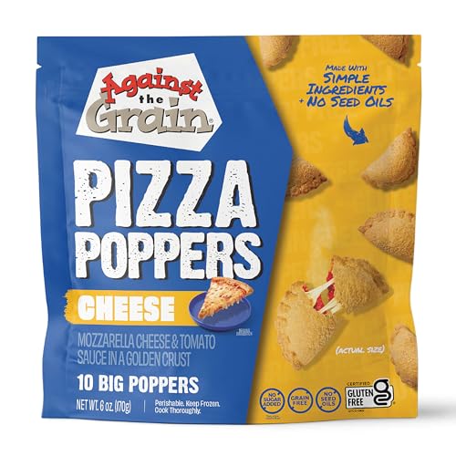Image of Against The Grain Cheese Pizza Poppers, Gluten-Free, Grain-Free, Seed Oil-Free (6oz)