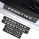 Car Door Sill Protector Compatible with Nissan Frontier Accessories, for Frontier Sill Guard Decoration Door Sill Scuff Plate Sticker