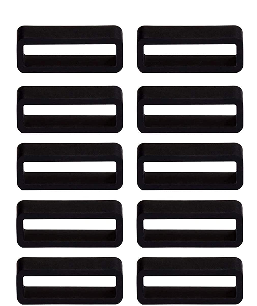 SAVOIR 16mm Rubber Silicone Watch Band Watch Strap Loops/Keepers Holder Retainer Loop Replacement - Black color Watch Band Loop - (10) piece (B09RK87SJS) Amazon Price History, Amazon Price Tracker