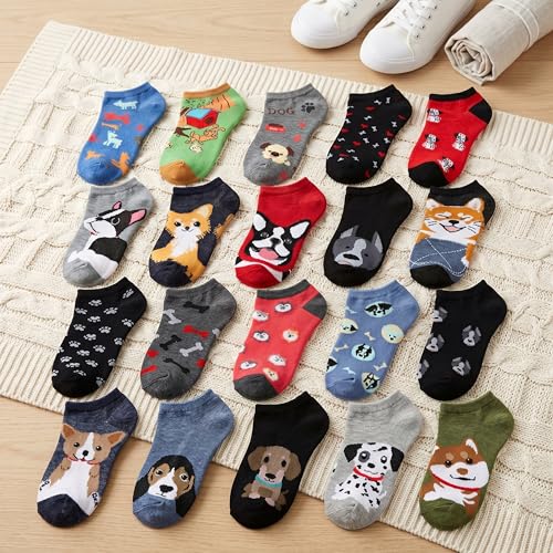 Image of Tipi Toe Women's 20 Pack Colorful Low Cut Socks - Lightweight, Breathable Design for All-Day Comfort Sizes 9-11 /10-13