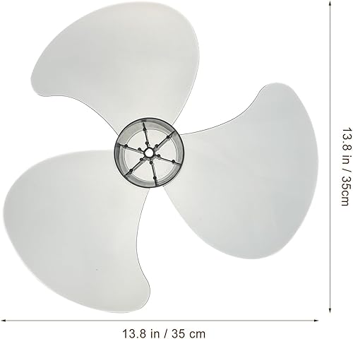 Miniatura 2 de Cuchillas de ventilador de repuesto de 16 pulgadas de plástico con tuerca, accesorios generales para el hogar, aspas de ventilador para ventilador