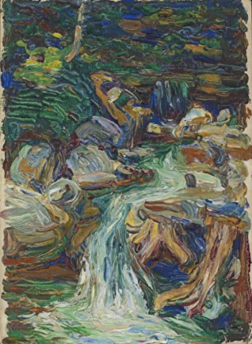 Peinture Murale Cascade de Kchsel II Kandinsky Toile Premium 60x90cm