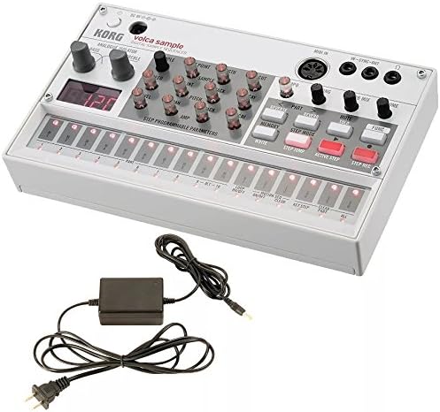 Korg Volca Sample Digital Sample Sequencer and Korg 9V600MACPP 9v 600ma Power Supply