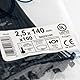Index Fixing Systems CKBN36300 Nylonkabelbinder BN-N | aus Polyamid 6.6, halogenfrei | 3.6 x 300 mm, Bruchlast 18,3kg, schwarz, 100 Stück