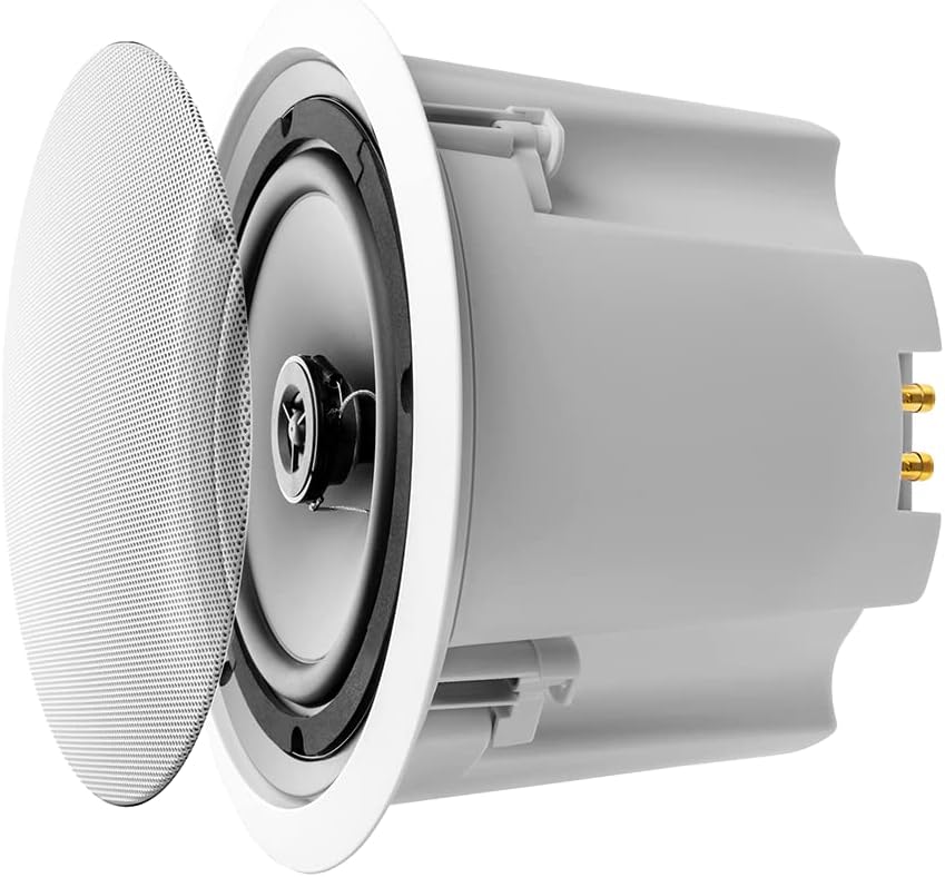 OSD Audio 8" Commercial 70V Ceiling Speaker w/Front Volume Control Knob Single White C1090