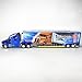 KiNSMART Kenworth T700 Container Truck, 1:68 Scale, Die Cast Metal Model, Blue with Decals, Pullback Action