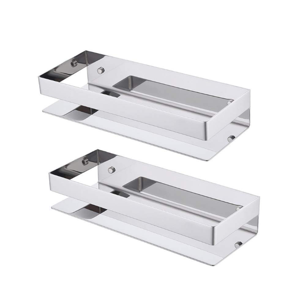 2 Packs 304 Stainless Steel Shelf Rustproof Corner Shower Caddy for Bathroom Kitchen Organizer Toilet Bathroom Rack Wide