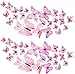 48 Pièces 3D Papillon Stickers Autocollant, 3D Stickers Muraux de Papillon Amovibles, Muraux Creux Artisanat d'Art, Pour Salon, Chambre à Coucher, Chambre d'Enfant, Fête, Bureau, Maison